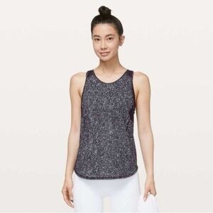 Lululemon Sculpt Tank II Night View White Black Size 4